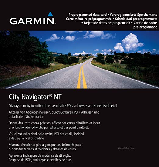 City Navigator Europe Garmin Updates